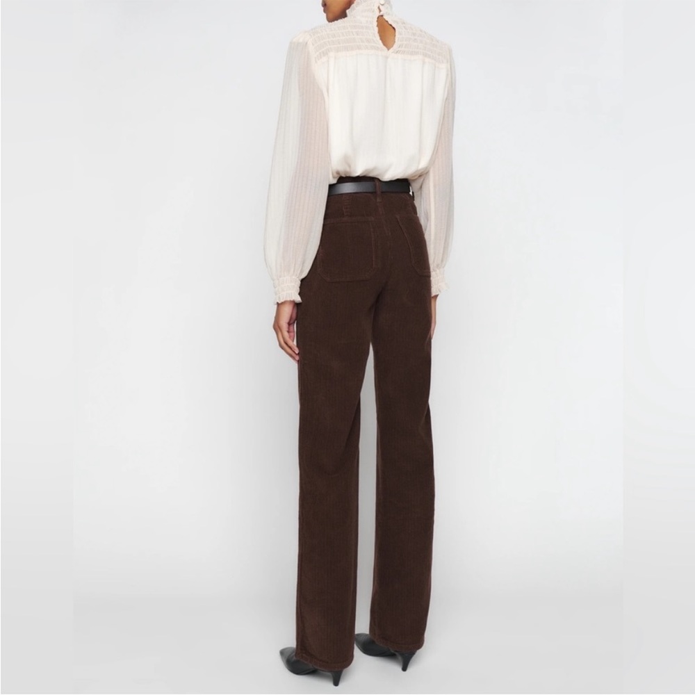 Reformation Brown Corduroy Flare Pants - Picture 3 of 6